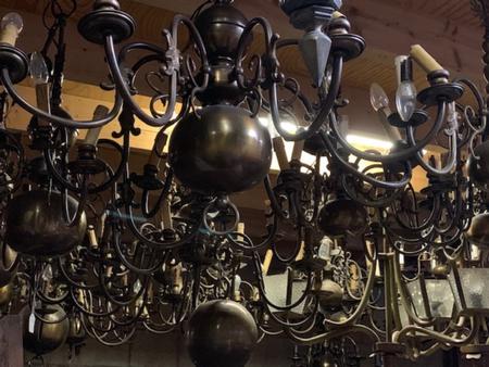 Hundreds of old Chandeliers